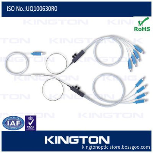 1*2 ,1*4 ,1*8 ,1*16,1*32,1*64 with fan-out Fiber Optic PLC Splitter